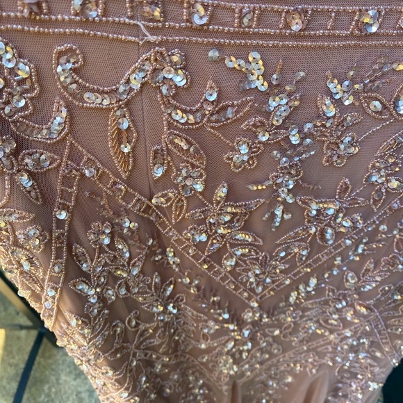 🎄🎁Oleg Cassini Dress Maxi W Size 6 - Picture 5 of 7